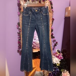 Kids' Denim Jeans with Studded Accents